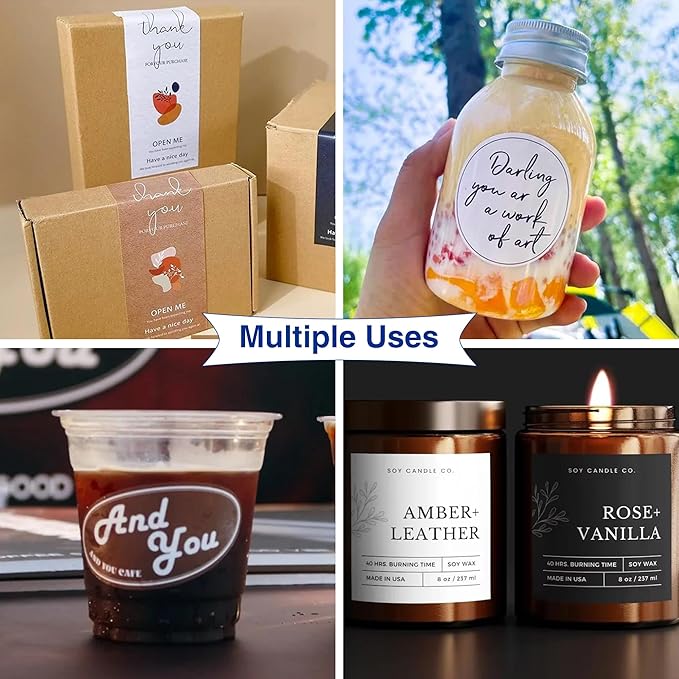 8x10 Printable Vinyl Sticker Paper Waterproof, Removable Self Adhesive Vinyl Sticker Sheets for Inkjet and Laser printer, 30 Pack, 8R Size, Glossy White-DeskLoop Office