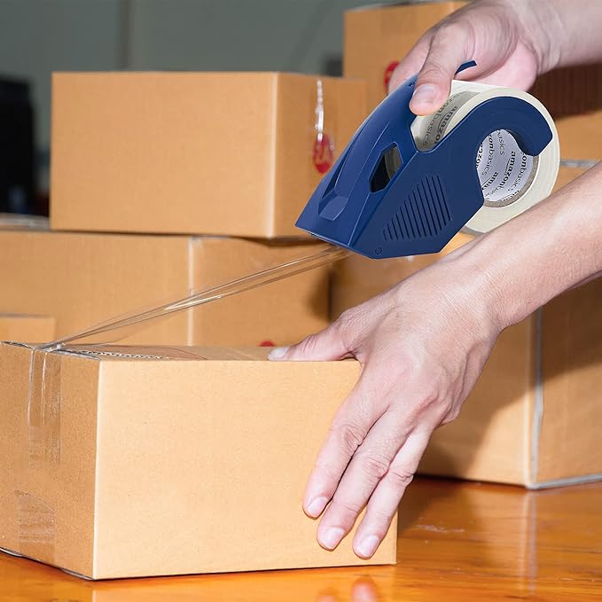 Amazon Basics Heavy Duty Packaging Tape with Dispenser for Shipping, Moving and Storing, 1.88" x 22.2 yds, 6-Pack, 4.33 x 2.64 x 2.36 in-DeskLoop Office