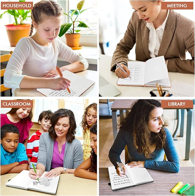 feela Journal Notebook Bulk for School, Hardcover Business Classic Ruled Lined Journals with Pen Holder for Work Office Journaling, with 5 Black Pens, 120 GSM, 5.1”x8.3”, 5 Pack, A5, Vintage Colors-DeskLoop Office