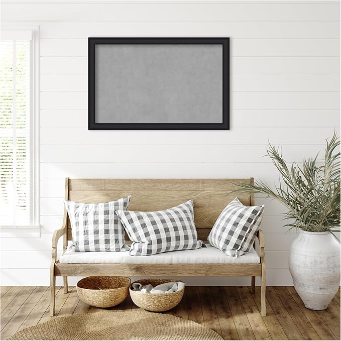 Amanti Art Black Framed Magnetic Board 23x35 Large Vision Board - Image 7