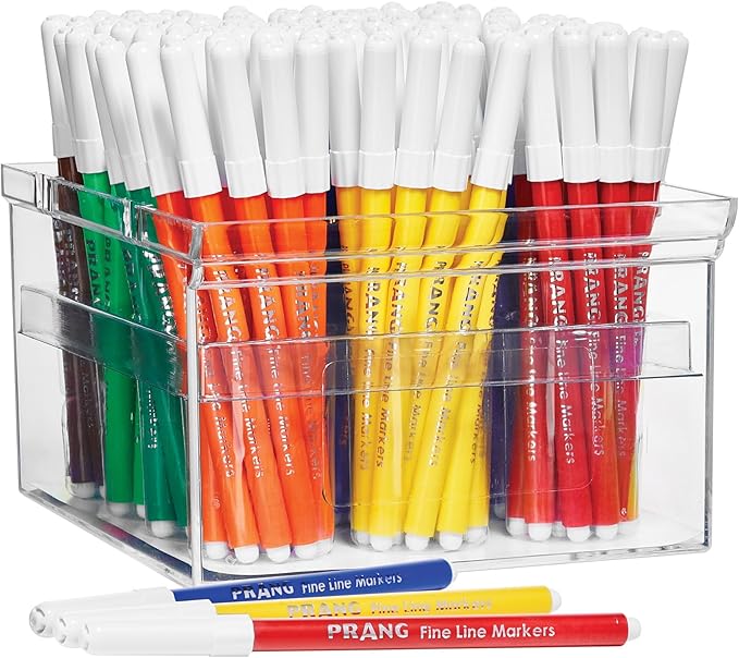 Prang Classic Art Markers Classroom Pack, Fine Tip, Assorted Colors, 144 Count-DeskLoop Office