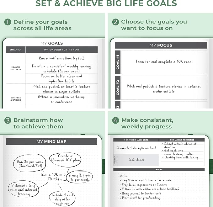 Clever Fox Planner Large – Undated Weekly & Monthly Planner - Image 8