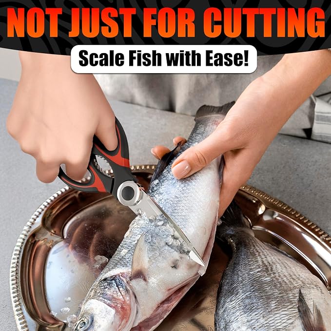 2 Pcs Heavy Duty Kitchen Scissors - Image 9
