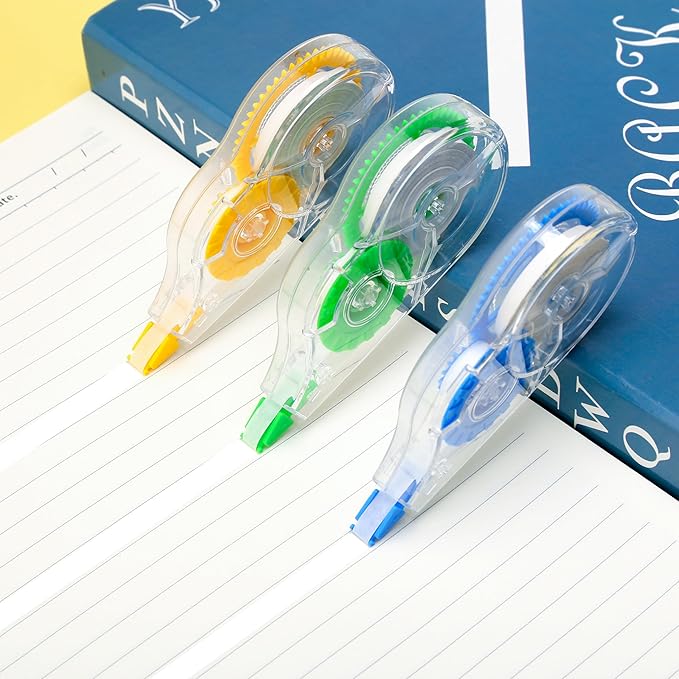 White Correction Tape, 12 Pack, 39.37 Feet Correction Tape for School And Office, writing supplies and correction supplies-DeskLoop Office