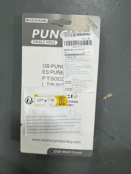 NEBURORA Hole Punch, Pink Single Hole Puncher Metal with Soft-Handled for DIY Craft Tags Clothing Ticket Scrapbook Tool, 3 Colors Options-DeskLoop Office
