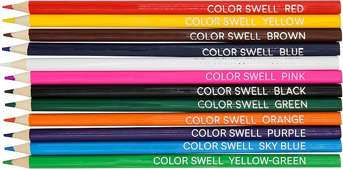 Color Swell Bulk Colored Pencil Packs 60 Sets 12 Count Assorted Vibrant Pre-Sharpened Colors 720 Total Perfect for Kids, Teachers and Classrooms-DeskLoop Office