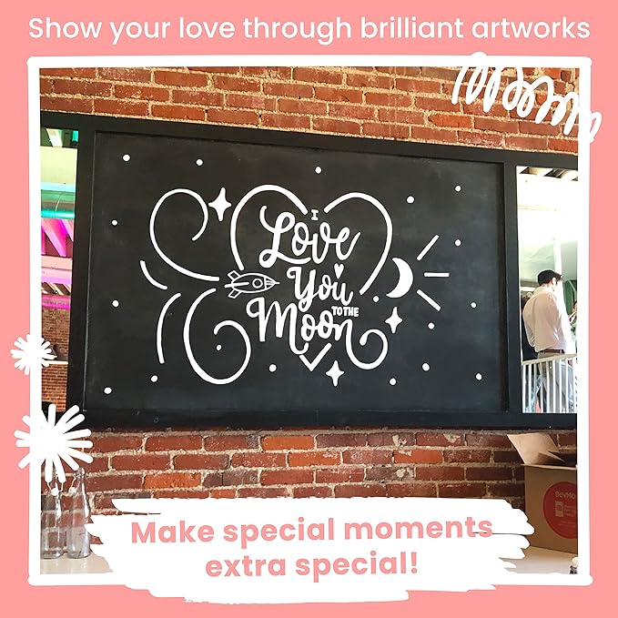 White Jumbo Chalk Markers - 15mm Window Markers | Pack of 4 White Pens - Use on Cars, Chalkboard, Whiteboard, Blackboard, Glass, Bistro | Loved by Teachers, Artists, Businesses-DeskLoop Office