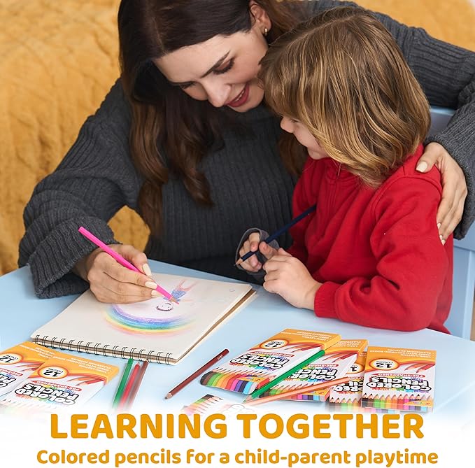 JOYIN 432 Count Colored Pencils Bulk, Colored Pencils for Kids 3+, 12 Colors, 36 Packs, Pre-sharpened Coloring Art Supplies, School Supplies-DeskLoop Office