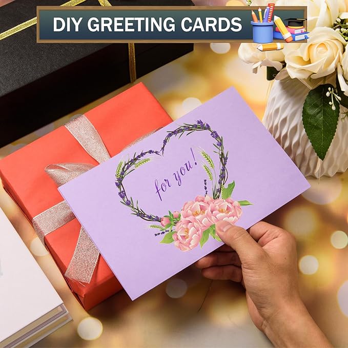 MixTeach 100 Sheets A4 Purple Cardstock 8.5 x 11 Inch Thick Cardstock Paper 250gsm/92lb Double Sided Purple Card Stock Printer Paper for Cards Making, Crafts, Scrapbook, Invitations, Drawing, Printing-DeskLoop Office