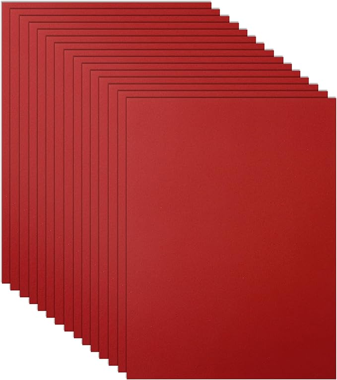 100 Sheets Christmas Red Cardstock 8.5 x 11 Certificate Paper, 75lb Heavyweight Craft Paper Card Stock for Wedding Invitations, Office Printing, Memus, DIY Cards Making, Anniversary Card-DeskLoop Office