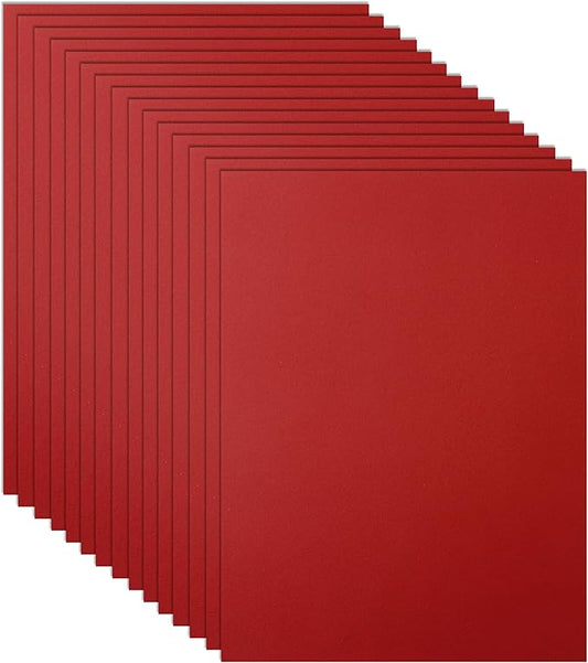 100 Sheets Christmas Red Cardstock 8.5 x 11 Certificate Paper, 75lb Heavyweight Craft Paper Card Stock for Wedding Invitations, Office Printing, Memus, DIY Cards Making, Anniversary Card-DeskLoop Office