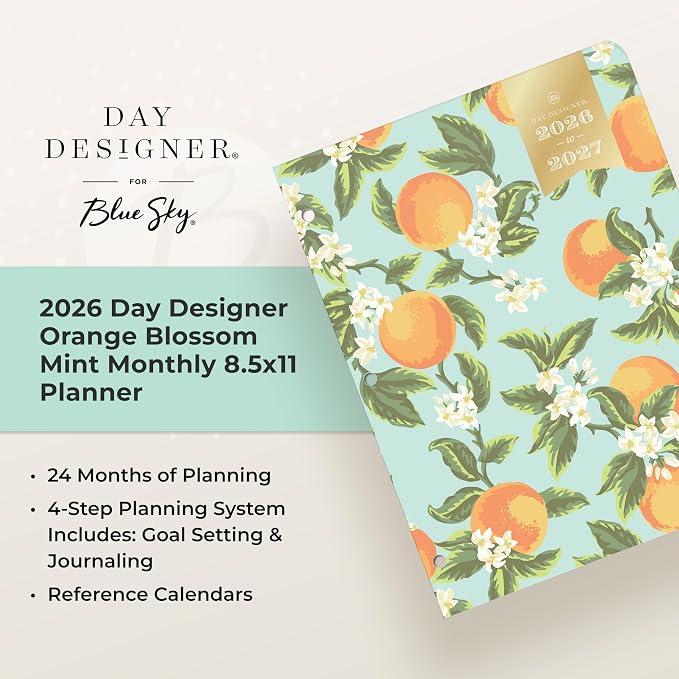 Blue Sky Day Designer 24 Month 2026 Monthly Planner Calendar, January 2026 - Image 8