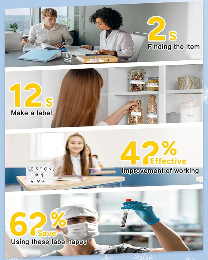 TITBIT 12mm Label Maker Tape Refill Compatible with Brother P Touch Label Tape TZe TZ Tape 0.47 Laminated 1/2" Black on White TZe-231 TZE231 for PTD210 PTD220 PTH110 PTE110 PTD410 PTP710BT, 2-Pack-DeskLoop Office