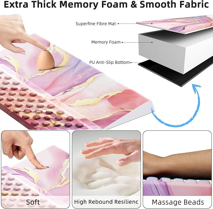 Ospelelf Keyboard Wrist Rest, Comfortable Ergonomic Keyboard Stand Riser Holder for Office Home-DeskLoop Office