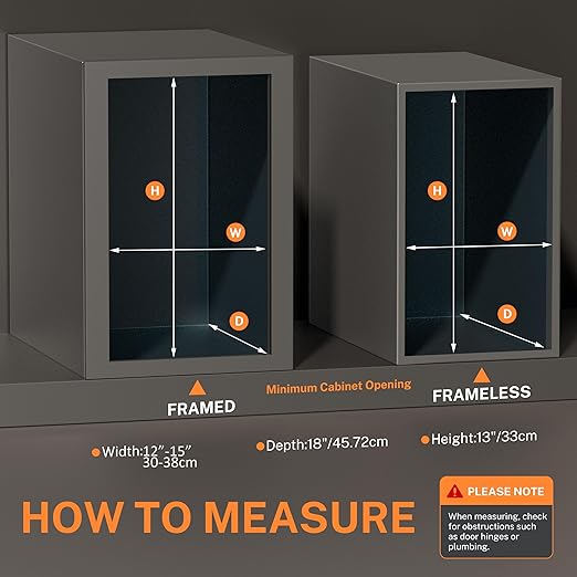 YJHome Pull Out Trash Can Under Cabinet with Soft-Close Slides, Garbage Can Not Included, Cabinet Trash Can Pull Out Kit with Door Mounting Kit, Requires Minimum Cabinets Opening 12" W X 18" D-DeskLoop Office