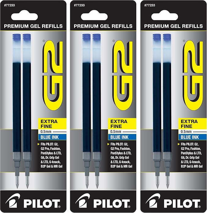 Pilot, G2 Gel Ink Refills, Extra Fine Point 0.5 mm by PilotCorporationofAmerica