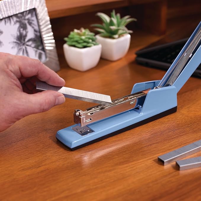 Swingline Stapler, 30 Sheet Capacity, 747 Classic Stapler, Jam Free, Metal, Sky Blue (74708)-DeskLoop Office