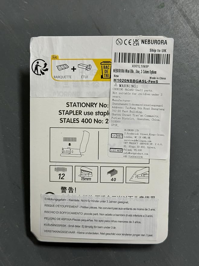 NEBURORA Mini Effortless Desktop Staplers with 400 Standard 26/6 Staples, 2-24 Sheet Capacity, Includes Built-in Staple Remover, Cute Stapler Gift for Student and Office Use, 3 Colors Options (Pink)-DeskLoop Office