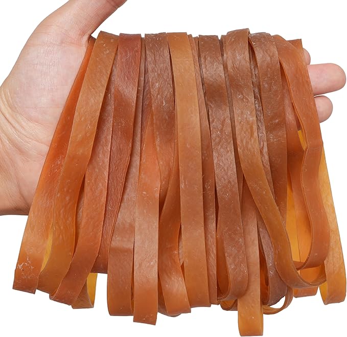Rubber Bands Large Wide 6.5inch 35pcs Rubber Bands for Office Supplies Home School Elastic bands Large-DeskLoop Office