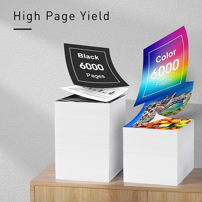 LC406XL Compatible Ink Cartridges Replacement for Brother LC406 Ink Cartridges to Use with Brother Hl-JF1 MFC-J4335DW, MFC-J4345DW, MFC-J4535DW, MFC-J5855DW MFC-5955DW MFC-J6555DW MFC-J6955DW-DeskLoop Office