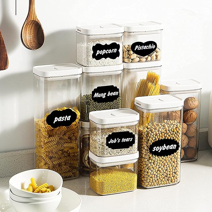 White Liquid Chalk Markers Set, Pack of 10 White Chalkboard Paint Pens with 12 Chalkboard Labels, 5 Stickers, Perfect for Chalkboards, Bistro Boards, Glass and Metal-DeskLoop Office