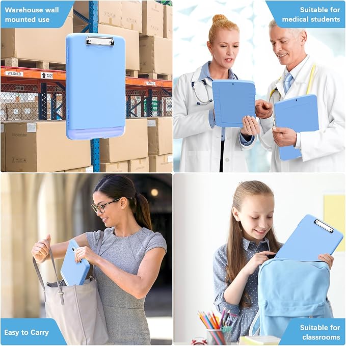 Hongri Clipboard with Storage with Pen Holder, Folder Nursing Clip Board 8.5 x - Image 7
