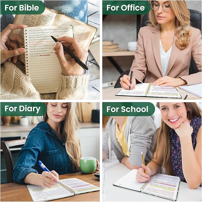 Lined Spiral Journal Notebook for Women, Cute A5 College Ruled Hardcover Notebook for Work & Note Taking, Aesthetic Pretty Journal for Writing, 140 Pages, Butterfly-DeskLoop Office