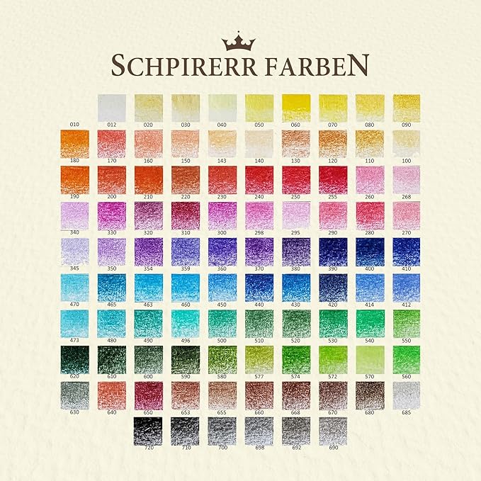 SCHPIRERR FARBEN - Premium Colored Pencils, Oil-Based Coloring Pencils, Soft-Core Color Pencil Set for Adults & Children, Non-Toxic Colored Pencil for Coloring, Sketching, & Doodling, 96 Colors-DeskLoop Office