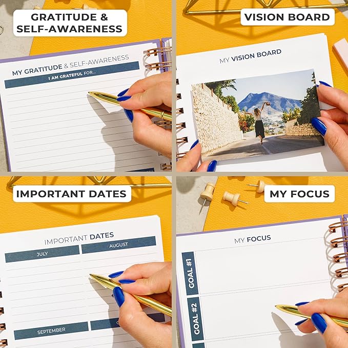 Clever Fox Planner 2nd Edition Spiral – Colorful Weekly & Monthly Goal Planner, Time Management & Productivity Organizer, Undated (Lavender)-DeskLoop Office