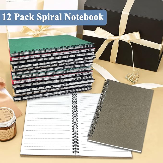 12Pack Spiral Notebook, 5.7x8.3” Small Notebook - Image 7