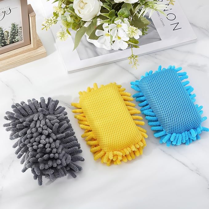 Zonon 4 Pieces Dry Erase Eraser Microfiber Shag Washable Whiteboard Eraser - Image 7