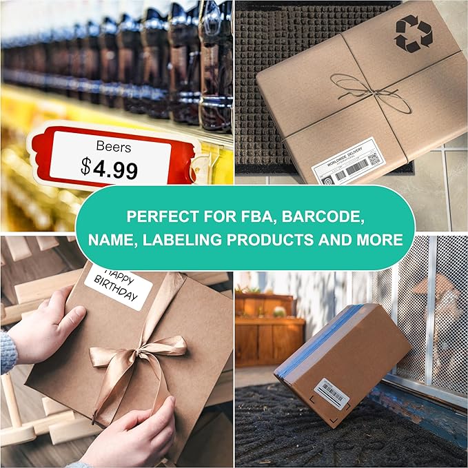 L LIKED Printable Address Labels, 1" x 2-5/8", 3,000 Labels, 30 per Sheet, Label Stickers for Envelopes (100 Sheets)-DeskLoop Office