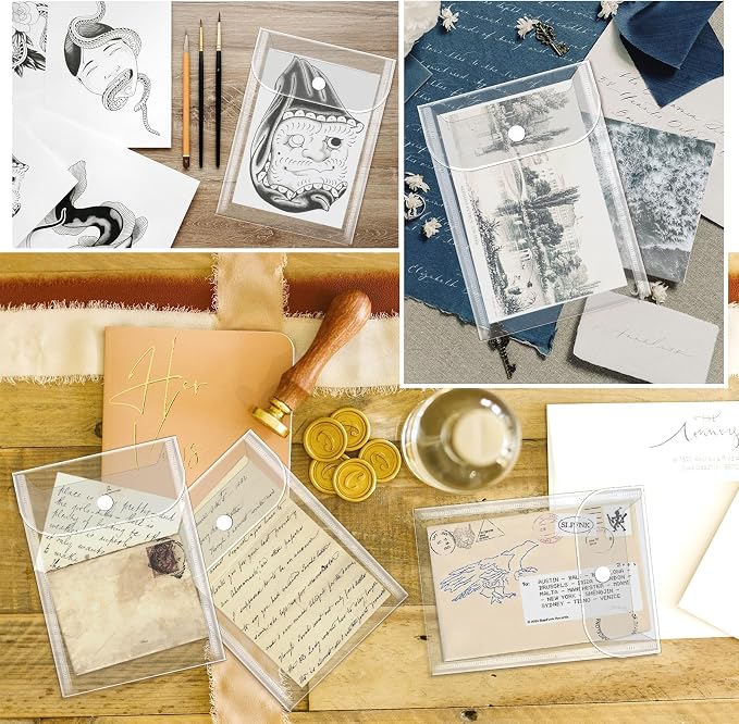 Vmiapxo 20 Pcs Small Plastic Envelopes - Image 7