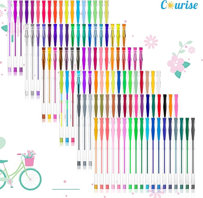 108 Unique Colors Gel Pen Set-DeskLoop Office