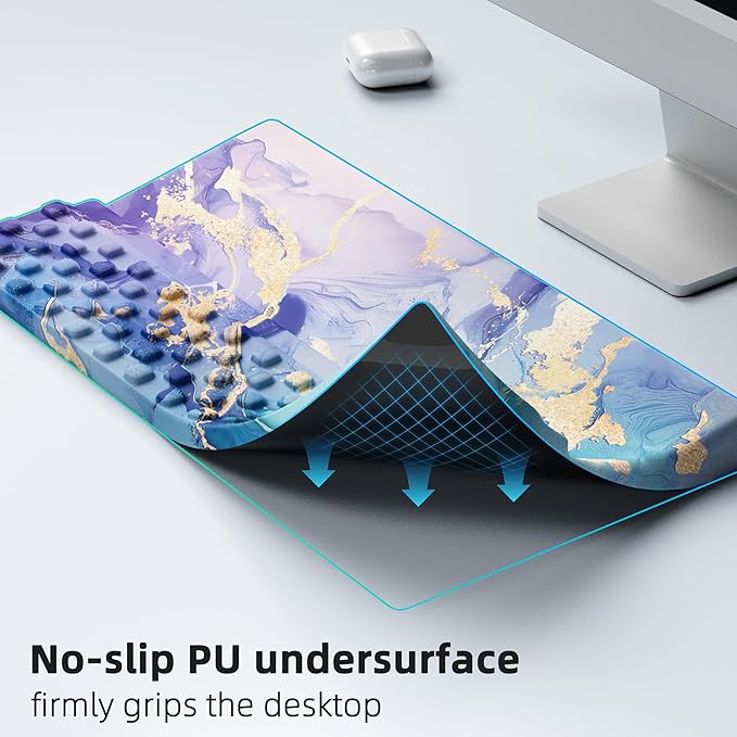 Ospelelf Computer Keyboard Stand Tilt with Wrist Rest, Comfy Ergonomic Keyboard Riser Holder for Desktop-DeskLoop Office