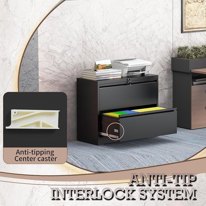 mysteeldepot 2 Drawer Lateral File Cabinet - Image 7