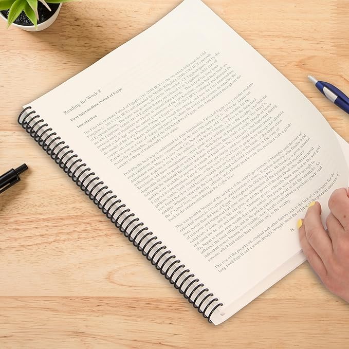 PrintWorks Professional Pre-Punched Spiral Binding Paper - 44-Hole (4:1 Pitch Hole Punch) - Book Binding Printer Paper - Made in the USA - 500 Sheets - 8.5" x 11" - 20 lb - 92 Bright White (04145)-DeskLoop Office