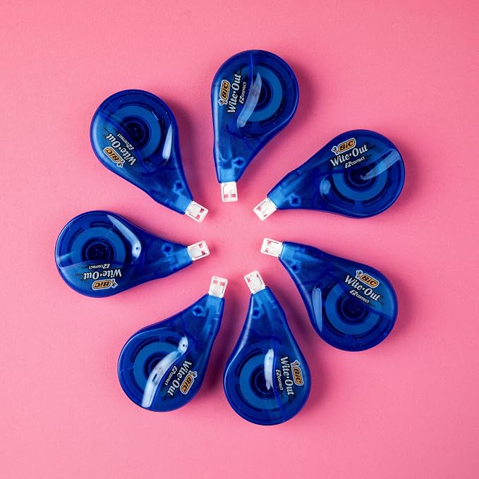 BIC Wite-Out Brand EZ Correct Correction Tape, 39.3 Feet, 1-Count Pack of white - Image 7