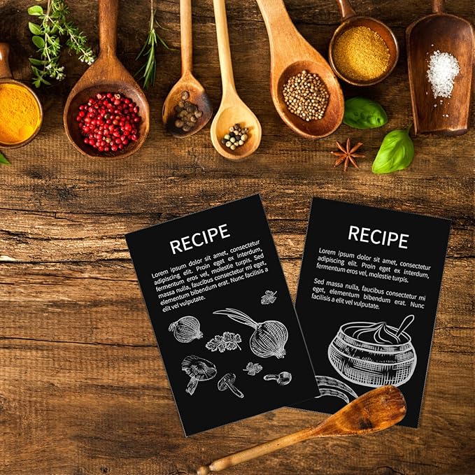 100 Pack Black Blank Index Cards 4x6 Card Stock Paper, Goefun 80lb Heavyweight Cardstock Unlined Notecards for Postcards, Photo Paper, Recipe-DeskLoop Office