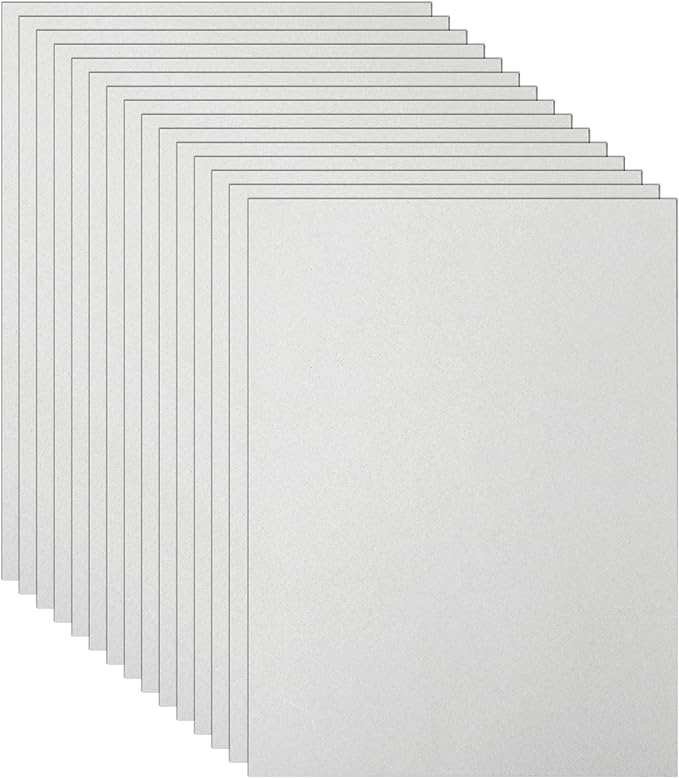40 Sheets Grey Cardstock 8.5 x 11 Certificate Paper, 75lb Heavyweight Scrapbooking Paper Card Stock for Wedding Invitations, School Crafting, Memus, Business Cards, Graduations-DeskLoop Office