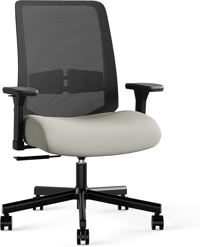 Ergonomic Office Chair, Mesh Computer Desk Chairs with Adjustable Lumbar Support, 3D Armrests, Tilt Function, Comfy Wide Seat, Swivel Executive Work Task Chair for Company and Home-DeskLoop Office