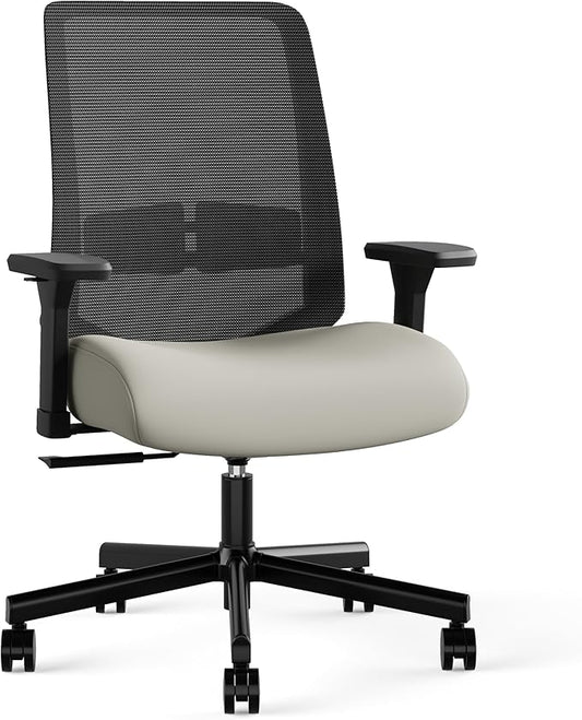 Ergonomic Office Chair, Mesh Computer Desk Chairs with Adjustable Lumbar Support, 3D Armrests, Tilt Function, Comfy Wide Seat, Swivel Executive Work Task Chair for Company and Home-DeskLoop Office