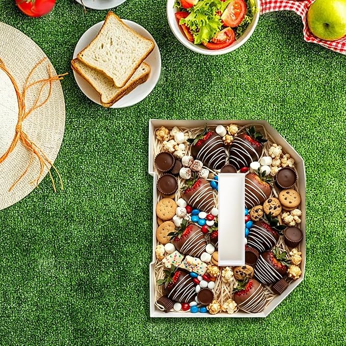 Plastic Fillable Letter Charcuterie Box, 10in Reusable Alphabet Shaped Tray - Image 6
