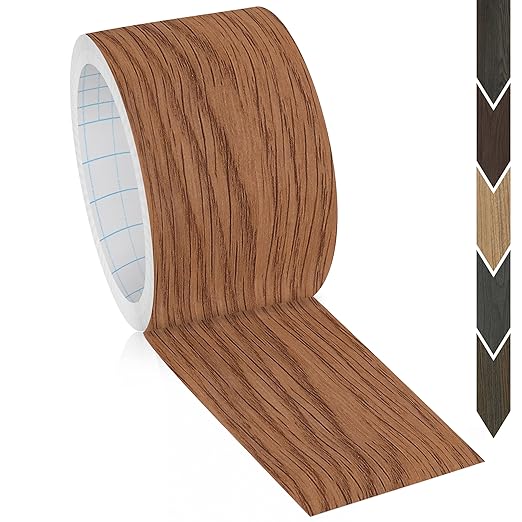 GSCIT Club Wood Grain Repair Tape, 2.4 inch X 100ft Self Adhesive Red Oak Grain Repair Patch for Tables, Chairs, Baseboards, Doors, Windows, Floors, Handicraft DIY.-DeskLoop Office