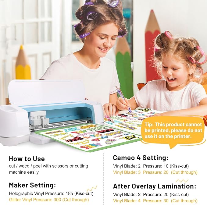 TECKWRAP Laminating Sheets Clear Laminate Sheets Sticker Paper for Inkjet Printer Clear Vinyl for Printable Vinyl Sticker Paper Photo Paper 8.26" x 11.69" A4 28 Sheets, Glossy-DeskLoop Office