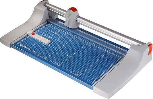 Dahle 442 Premium Rotary Trimmer, 20" Cut Length, 30 Sheet Capacity, Self-Sharpening, Automatic Clamp, German Engineered Paper Cutter-DeskLoop Office