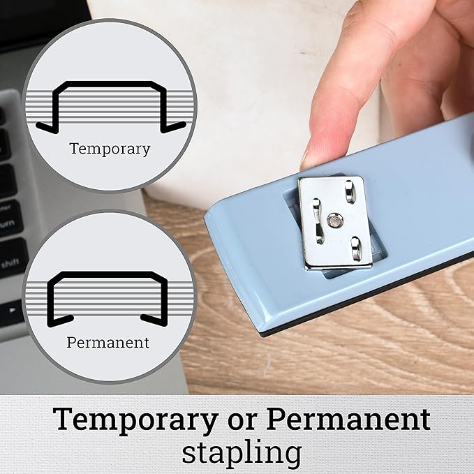 Swingline Stapler, 30 Sheet Capacity, 747 Classic Stapler, Jam Free, Metal, Sky Blue (74708)-DeskLoop Office