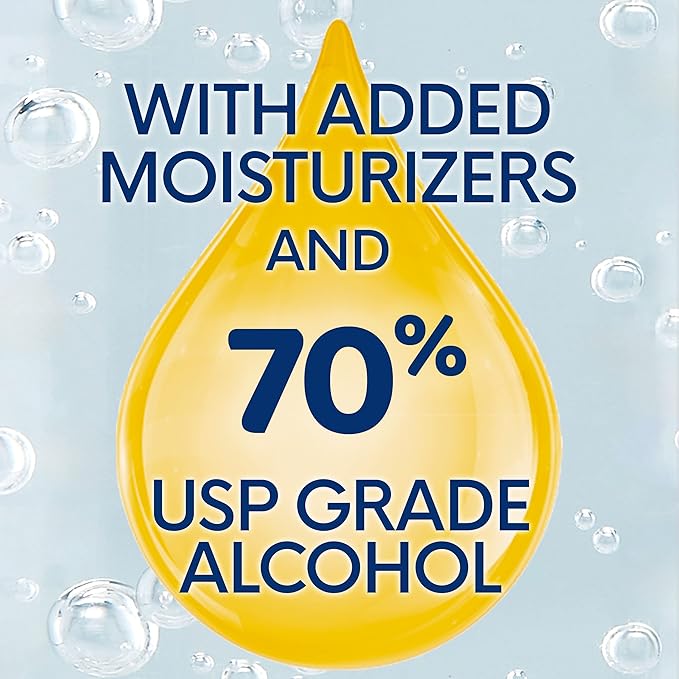 Germ-X Advanced Hand Sanitizer, Non-Drying Moisturizing Clear Gel, Instant and No Rinse Formula, Large Family Size Pump Bottle, Back to School Supplies, 34 Fl Oz (1 Liter)-DeskLoop Office