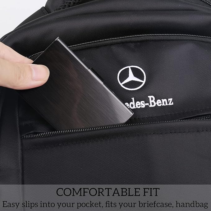 Slim Business Card Case for Men & Women, Pocket Metal Case, Professional - Image 7