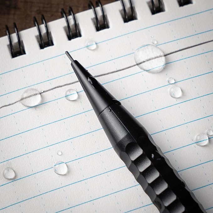 Rite in the Rain Weatherproof Mechanical Twist Pencil, Black Barrel, 0.9mm Black Lead, 3 Pack (No. BK9-3)-DeskLoop Office